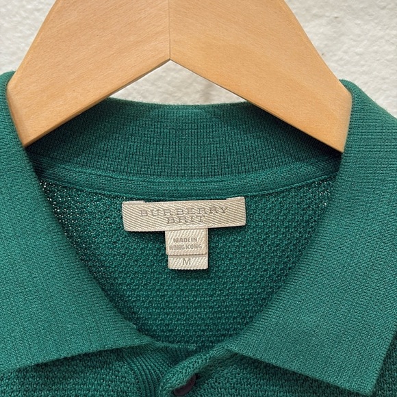 Burberry Green and Black Striped Button Down Shirt - Picture 3 of 7